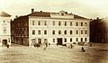 English: Historical picture of the hotel Záložna in Litovel. Čeština: Historická fotografie hotelu Záložna v Litovli.