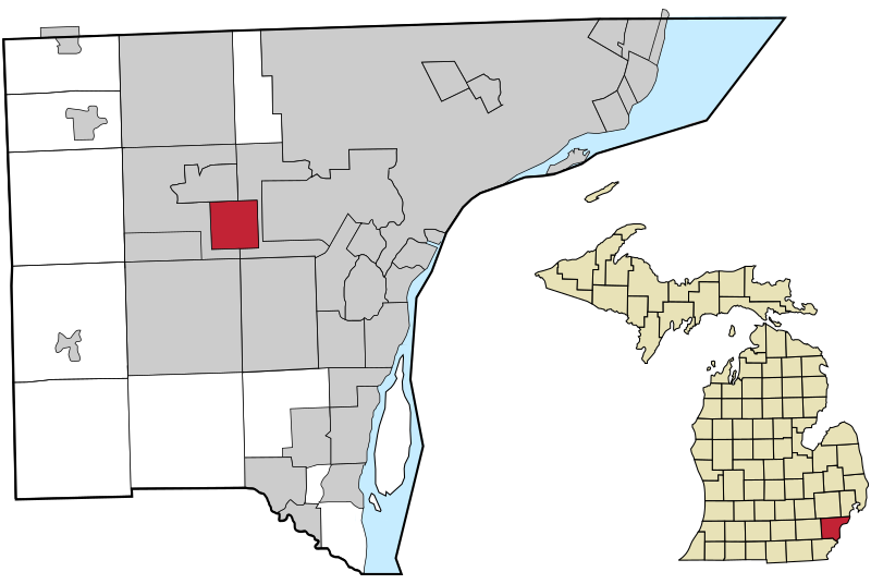 File:Location of Inkster, Michigan in Wayne County.svg