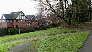 Looking at the site of Newcastle-Under-Lyme railway station .jpg