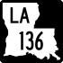 Louisiana Highway 136 Markierung