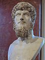 Bust of Lucius Verus, made between 180 and 183, Louvre