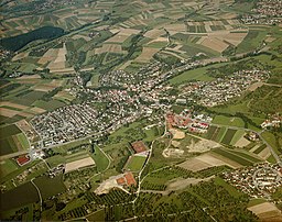 Luftbild von Unterweissach - Staatsarchiv Sigmaringen - Archivalieneinheit N 1/96 T 1 Nr. 323