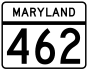 Maryland Route 462 işaretçisi