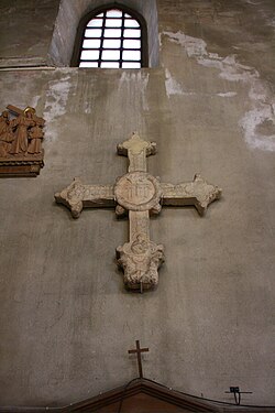 La Magione (Palermo) - Kreuz des deutschen Ritterordens aus dem 15. Jahrhundert.
