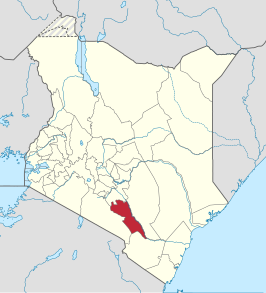 Kaart van Makueni County