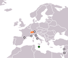 Location map for Malta and Switzerland.