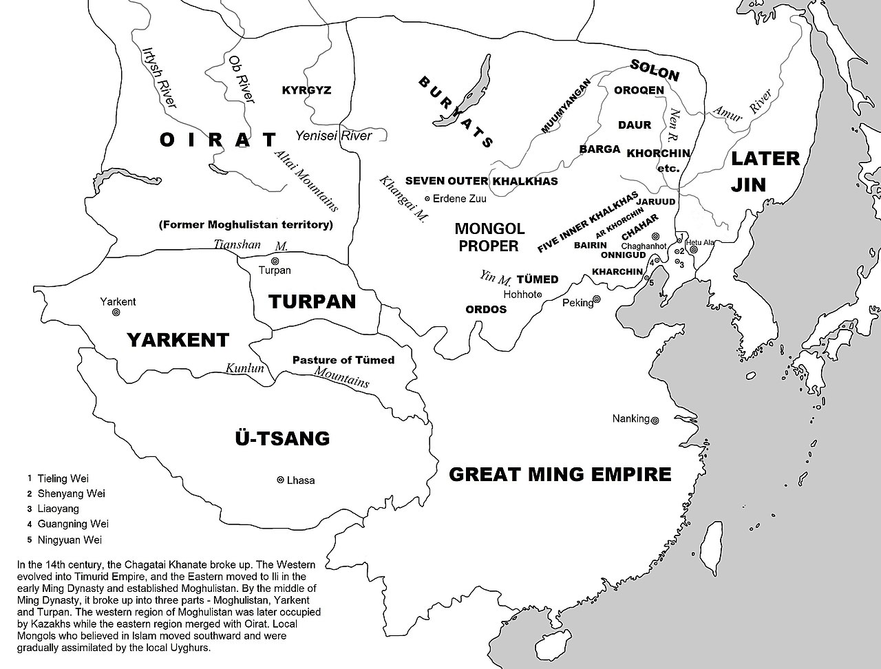 Mainland East Asia in 1616