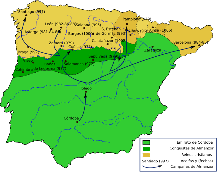 File:Map Almanzor campaigns-es.svg