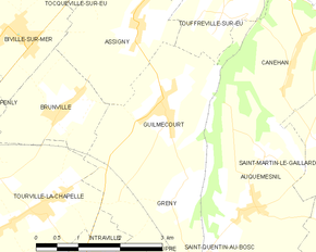 Poziția localității Guilmécourt