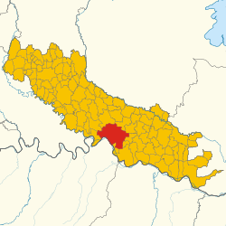 Elhelyezkedése Cremona megye térképén