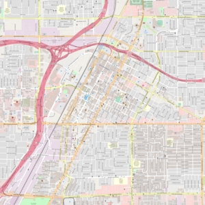300px map of downtown las vegas and surroundings