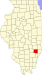 Map of Illinois highlighting Fayette County Map of Illinois highlighting Richland County.svg