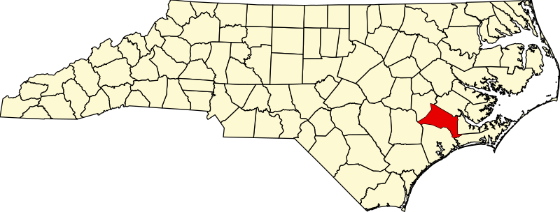 صورة:Map of North Carolina highlighting Jones County.svg