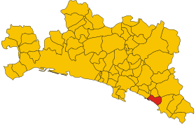 Map of comune of Lavagna (province of Genoa, region Liguria, Italy).svg