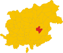 Localisation de Pietrelcina