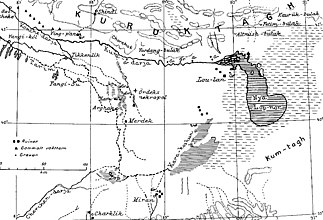 Map of the Lop Nor region by Folke Bergman Map of the Lop Nor region by Folke Bergman 1935.jpg
