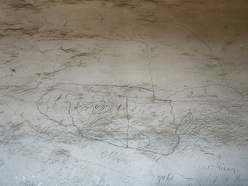 File:Mappa in una cella della Rocca di Cento.jpg