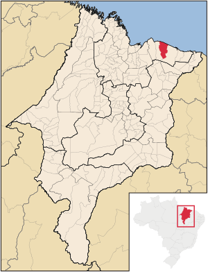 Localização de Santo Amaro do Maranhão no Maranhão