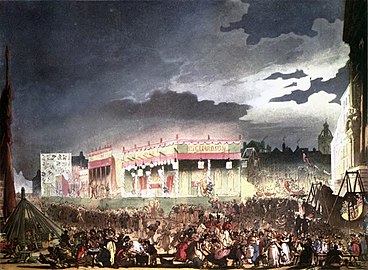 Jarmark Bartholomew Fair﻿(inne języki) na ilustracji z 1808 r.