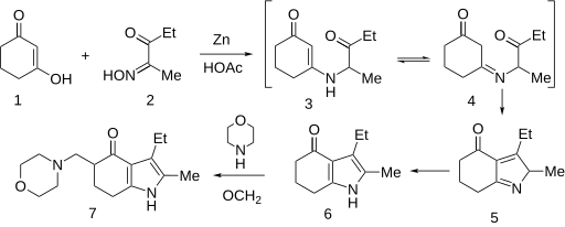 File:Molindone synthesis.svg