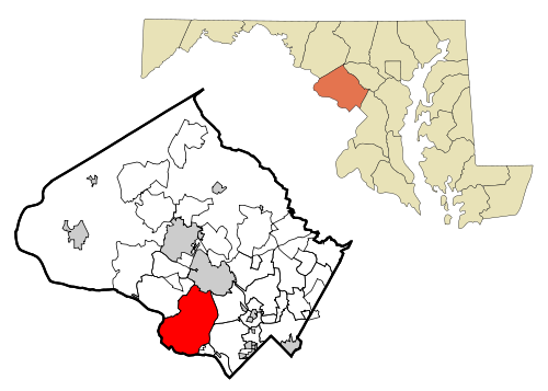 Location of Potomac, Maryland