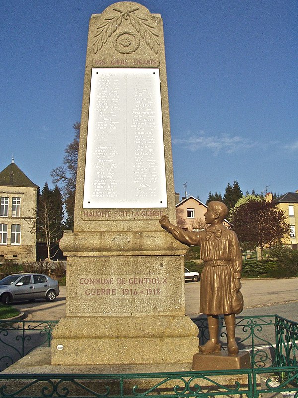 Monument aux morts de Gentioux-Pigerolles