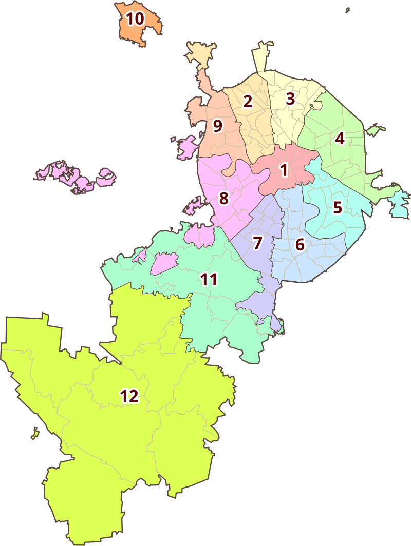 Liste Der Moskauer Verwaltungsbezirke Und Stadtteile – Wikipedia