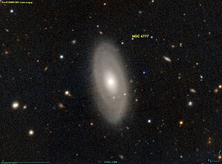 <span class="mw-page-title-main">NGC 4777</span> Intermediate spiral galaxy in the constellation Virgo