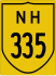 National Highway 335 marker