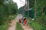 English: Nakhabino - Pavlovskaya sloboda railway line