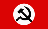 Flag of the National Bolshevik Party, a symbol of National Bolshevism