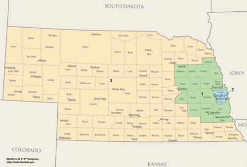 Nebraska's congressional districts since 2013