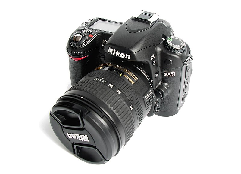 File:Nikon D80DSLR.jpg - Wikimedia Commons
