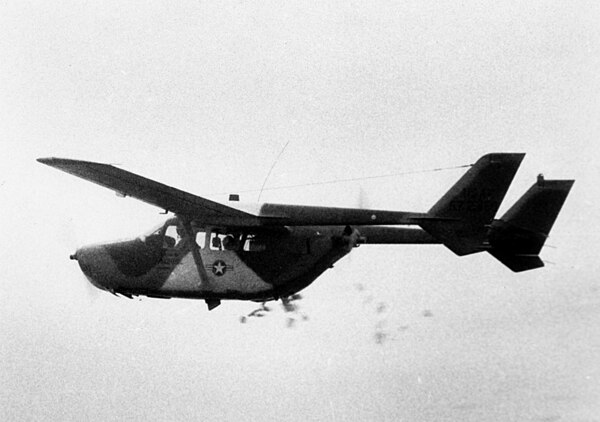 O-2B Skymaster dropping leaflets over Vietnam