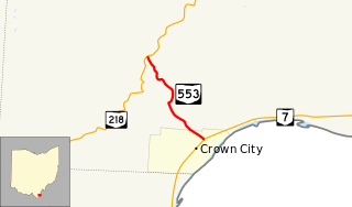 Ohio State Route 553 highway in Ohio