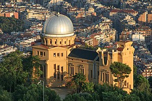 Observatoř Fabra - Pohled z Tibidabo - 1.jpg