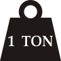 Thumbnail for File:One-ton weight.svg