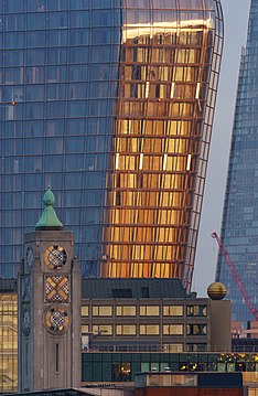 One Blackfriar and The Shard Sunset Close Crop