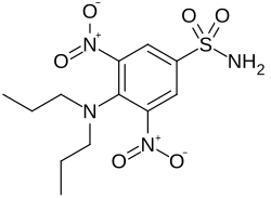 Structuurformule van oryzalin