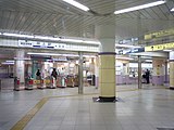 京成、都營站區剪票口（2008年4月8日）