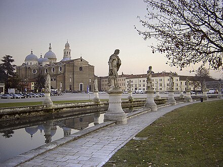 The Basilica of St. Giustina, facing the great piazza of Prato della Valle.