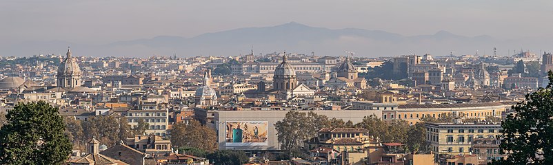 Panoramic view of Rome (seen from Belvedere Niccolò Scatoli)