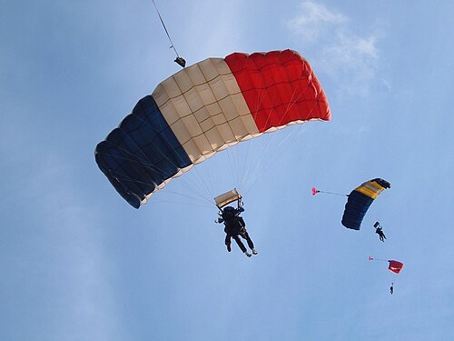 Charity parachute jump