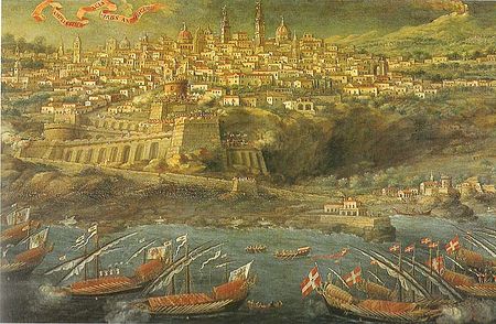 Fail:Passaggio di don Redin ad Acireale dipinto di Giacinto Platania del XVII secolo.jpg