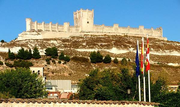 Peñafiel Castle, both Arab and Spanish fortification