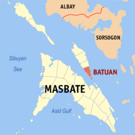Kaart van Batuan