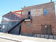 The two story Southwest Cotton Co./Karlson Machine Works building was built in 1918 and is located at 104 E. Grant St.. Designated as a landmark with Historic Preservation-Landmark (HP-L) overlay zoning. Listed in the Phoenix Historic Property Register.