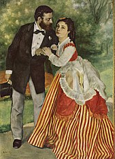 Auguste Renoir: Ein Paar im Grünen (Les Fiancés),[2] um 1868, Öl auf Leinwand