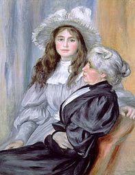 Pierre-Auguste Renoir, Portrait de Berthe Morisot et de sa fille Julie Manet (1894), collection particulière[7].
