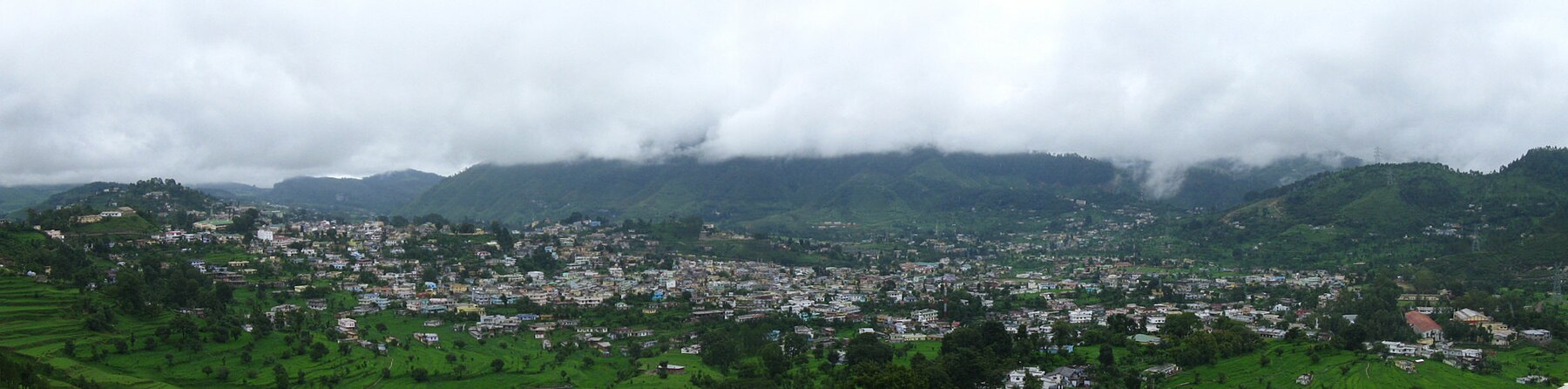 A panoramic view of Pithoragarh